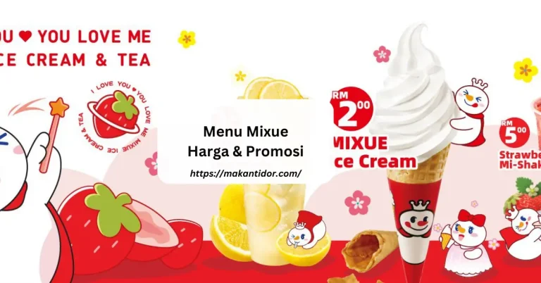 Mixue Menu
