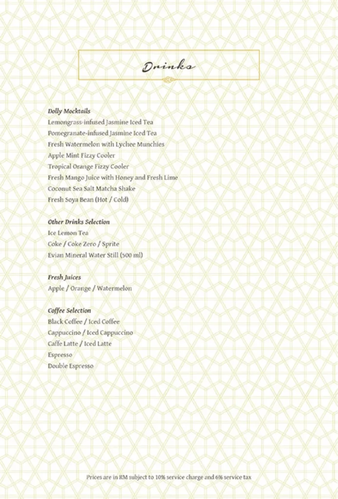 Harga Menu Dolly Dimsum Drinks