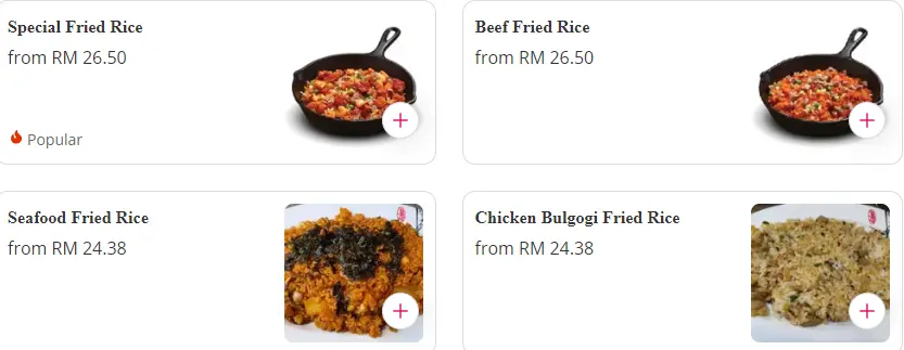 Harga Mr. Dakgalbi Fried rice