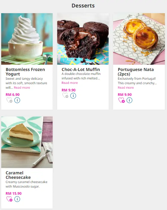 Menu Prices Nando's Dessert