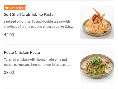 Pasta Prices Christine's Bakery Menu