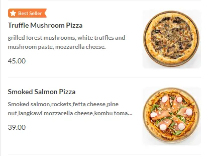 Menu Pizza Christine's Bakery Prices