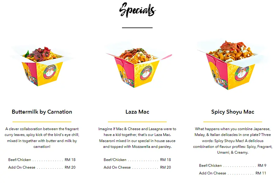 Special Menu Pasta Panas
