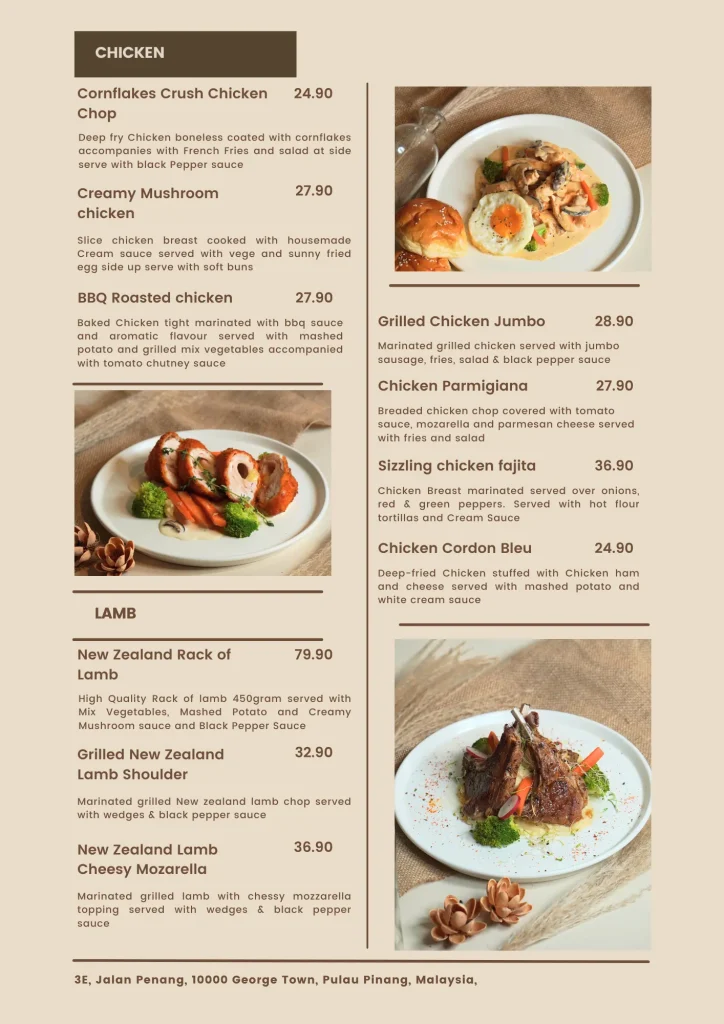 Menu Malaysia Chicken Don Western & Grill Cafe 
