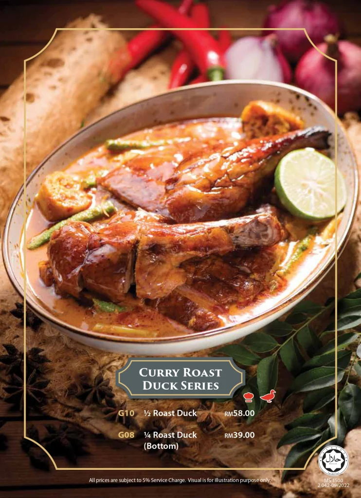 Itek Itik Roast Duck Menu Curry