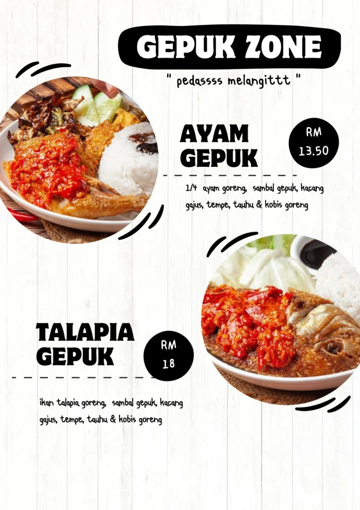 Malaysia Menu Gepuk Big Food Kitchen