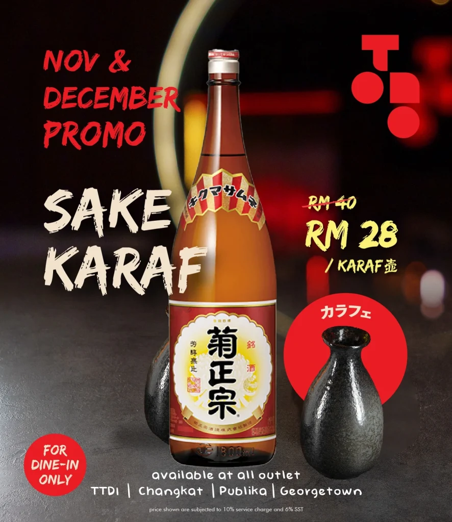 Karaf  Tono Izakaya Promosi