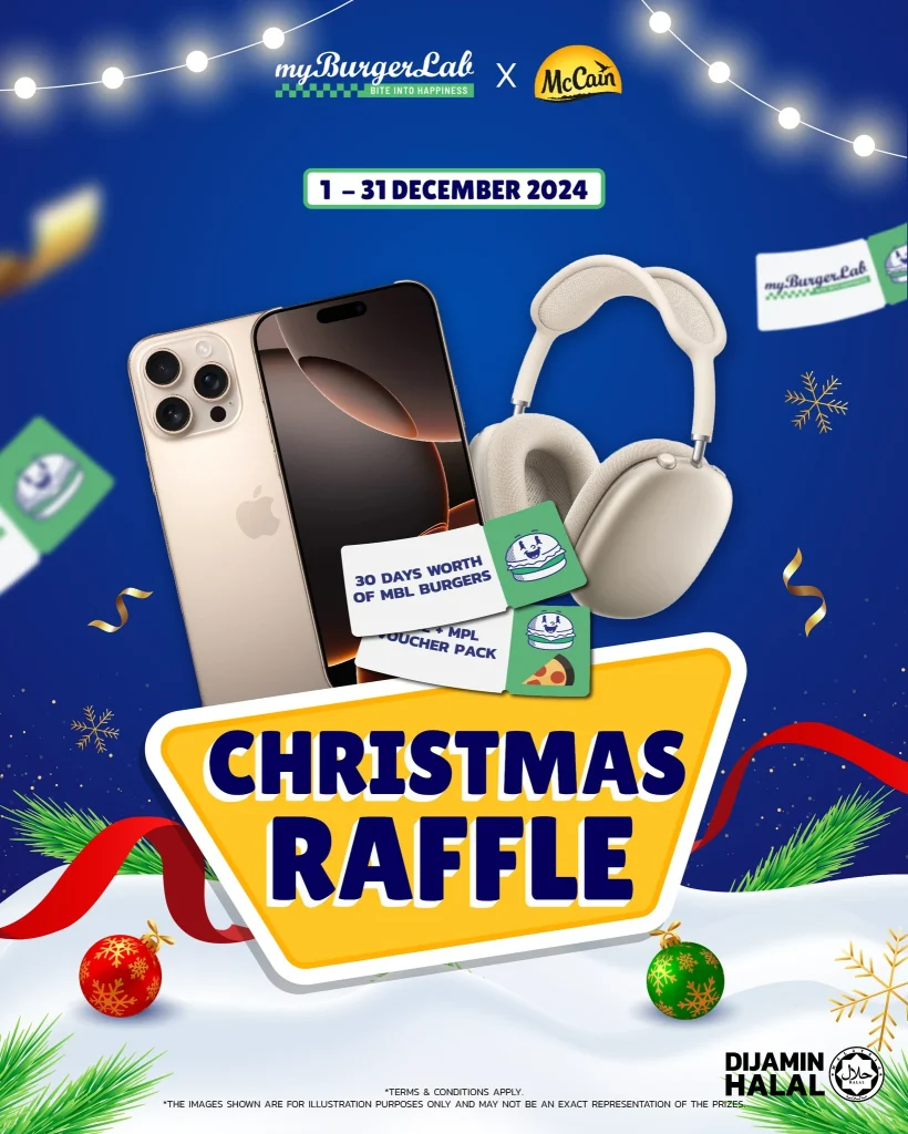Promosi Christmas MyBurgerLab Malaysia