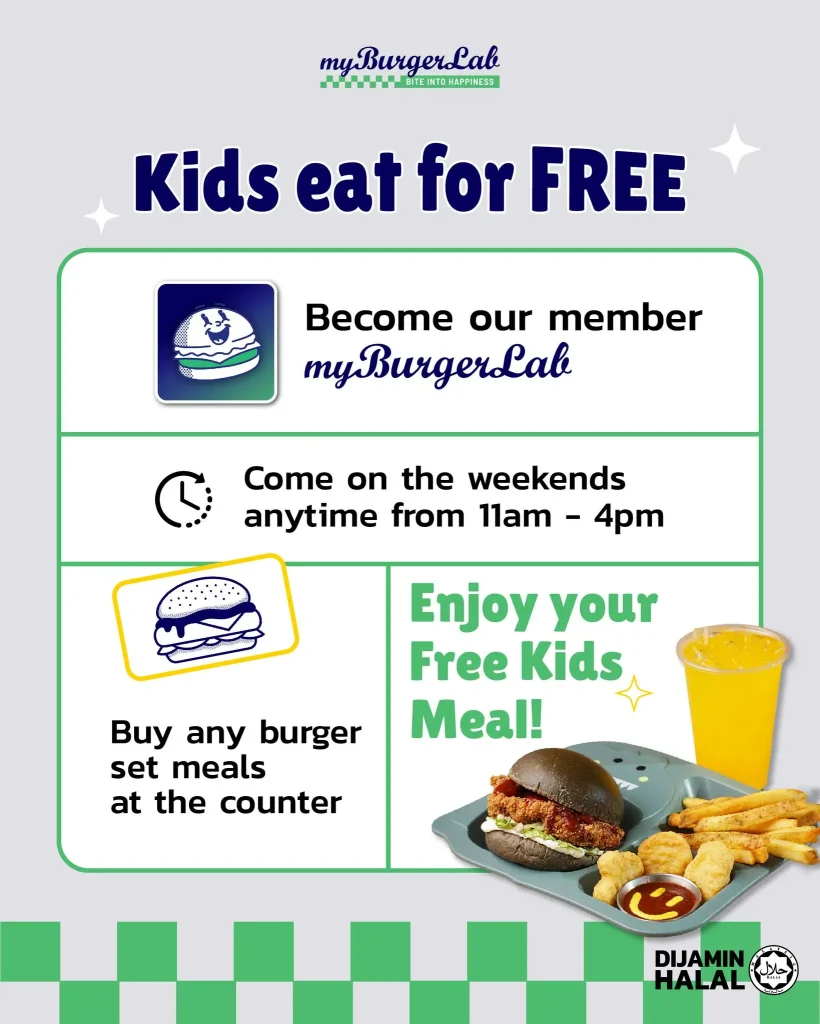 MyBurgerLab Malaysia Kid's Meal Promosi