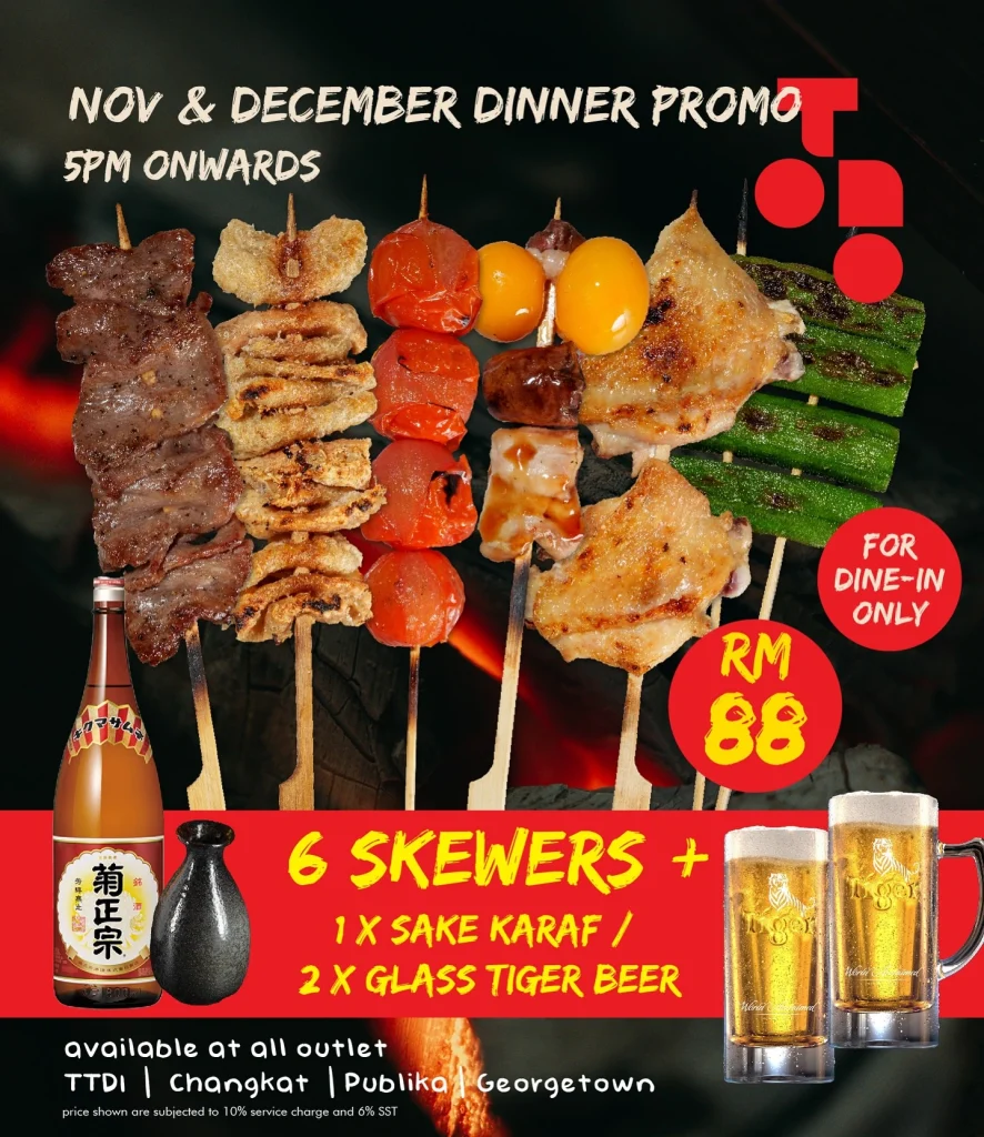 Promosi Skewers  Tono Izakaya