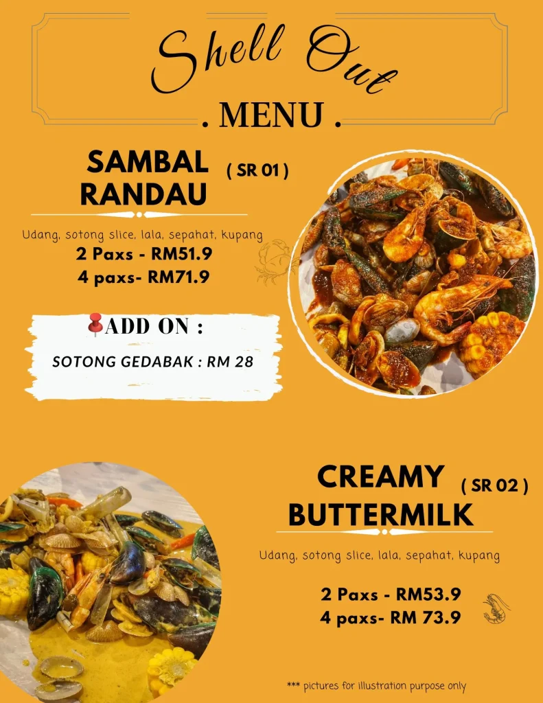 Big Food Kitchen Menu Shell Out