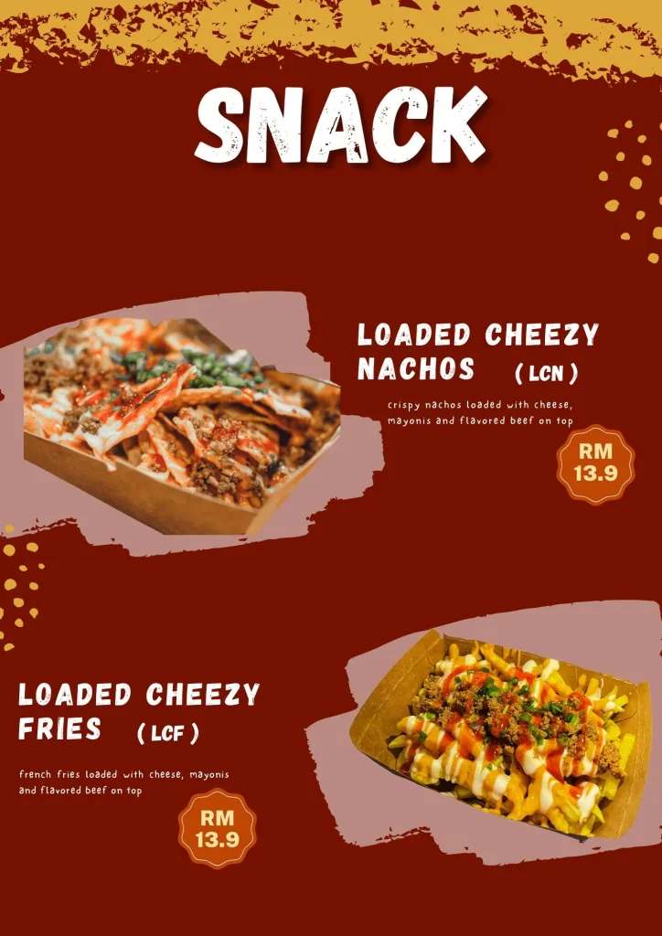 Menu Items Big Food Kitchen Snacks Prices