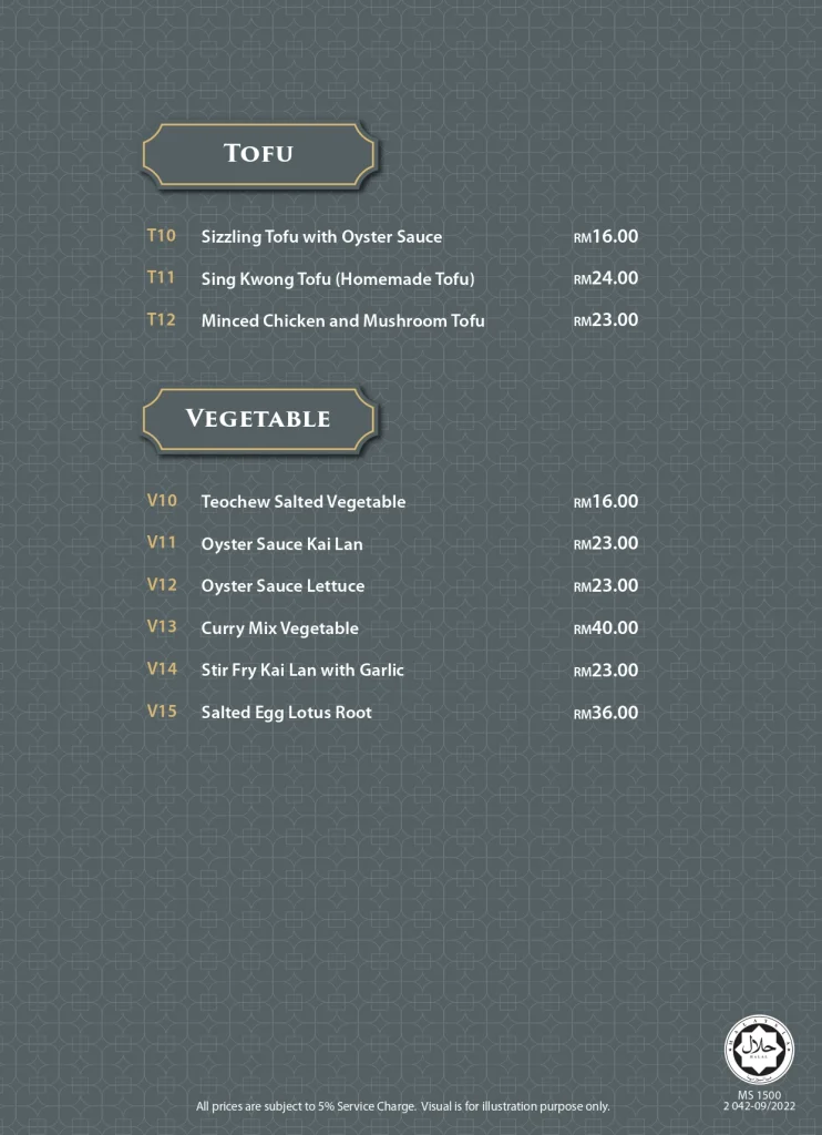 Malaysia Vegetable Items prices Itek Itik Roast Duck