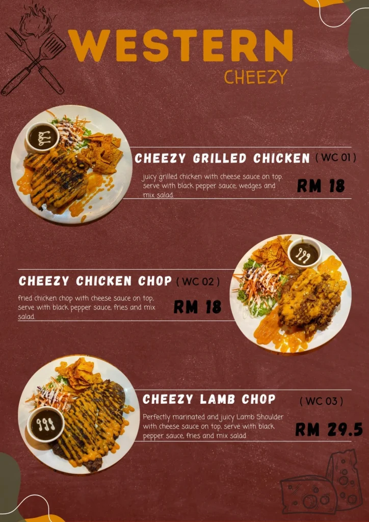 Menu Big Food Kitchen Cheezy Prices