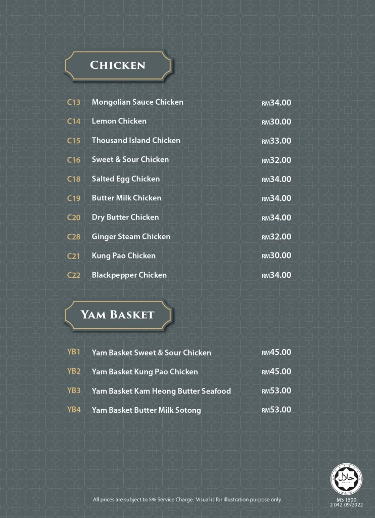 Itek Itik Roast Duck Chicken Menu Items