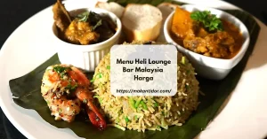 Heli Lounge Bar Menu