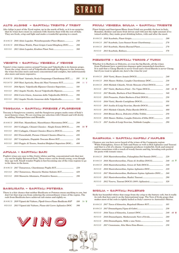 Strato Menu Drinks Prices Malaysia